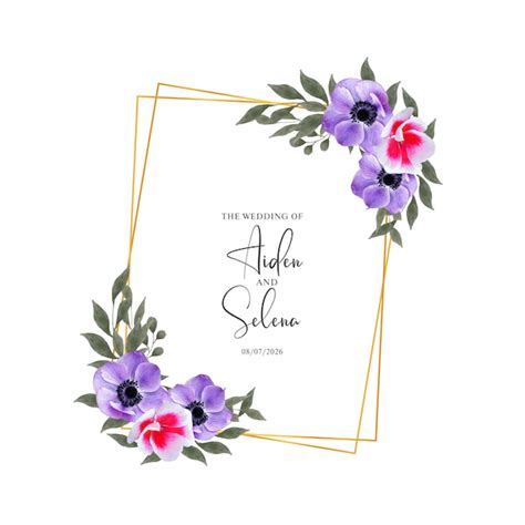 Premium Vector Hand Drawn Lovely Watercolor Floral Frame