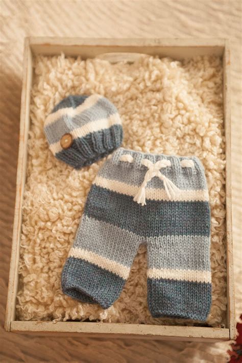 Newborn Knit Pant And Hat Set Baby Knit Boy Pant By Pupandfrank 4900