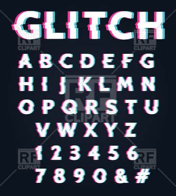 Free esl resources for kids including flashcards, handwriting worksheets, classroom games and children's song lyrics. Font with glitch effect, 186979, download royalty-free ...