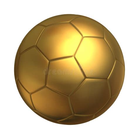 Golden Soccer Ball Vector Stock Vector Illustration Of Activity