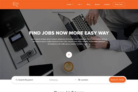 Jobz Job Board Website HTML Template Free Download
