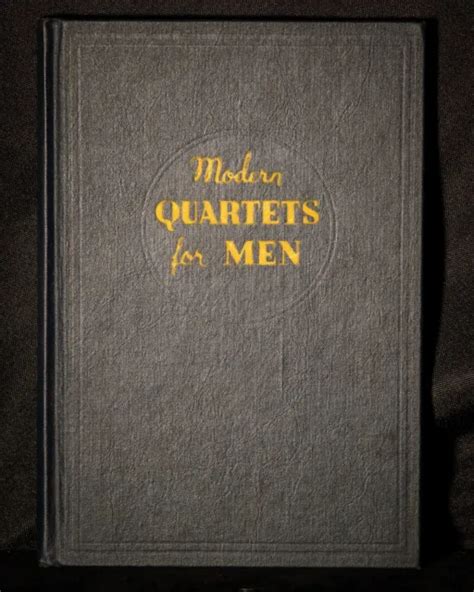 Vintage 1938 Modern Quartets For Men Church Choir Hymnal 795 Picclick