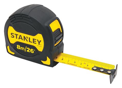 Stanley 26 Ft8m Steel Saemetric Tape Measure Yellowblack 49xj08