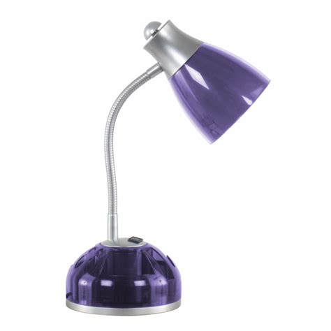 Shop Style Selections 15 In Adjustable Purple Desk Lamp With Plastic