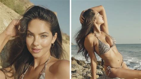 Jared Goffs Gf Christen Harper Auditions For Si Swimsuit With Fire