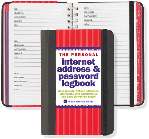 Internet Password Book Amazon Amazon Com Password Book Organizer