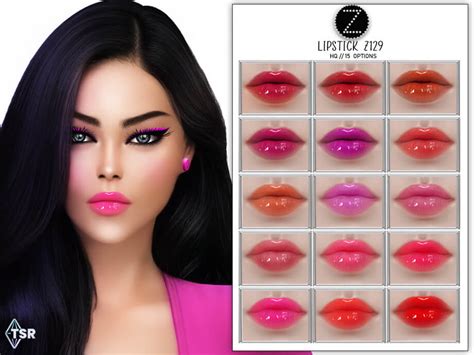 Sims 4 Lipstick Z129 By Zenx The Sims Book