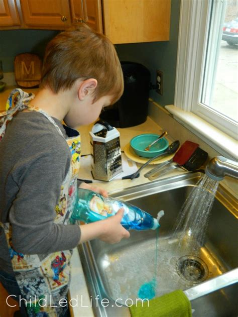 Montessori Washing Dishes · Child Led Life Washing Dishes Practical