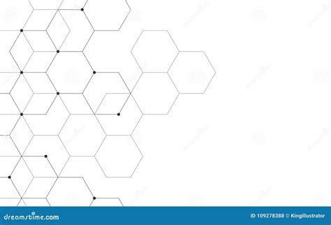 Illustration Hexagonal Background Digital Geometric Abstraction With