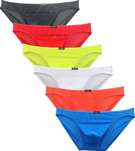 Ikingsky Men S Seamless Front Pouch Bikini Underwear Sexy Men Stretch Briefs X Large Color 1