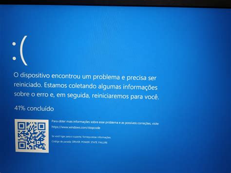 Most often restarting the system will the distinct blue display screen with this notification about driver power state failure is also known as error 0x0000009f and occurs because of errors. Tela azul no Windows 10 - DRIVER_POWER_STATE_FAILURE ...