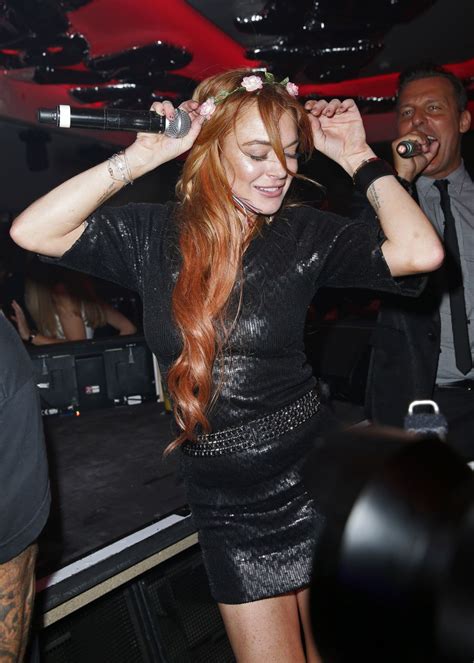 Lindsay Lohan Night Out Style Vip Room Nightclub In Cannes May 2014 • Celebmafia