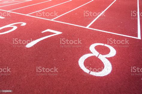 Running Starting Position Of Standard Racetrack Stock Photo Download