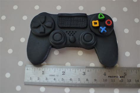 Black Playstation Controller Personalised Edible Cake Topper Cake