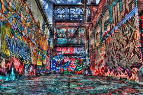 Surreal Graffiti Alley By Darkphoenix36 On Deviantart Graffiti
