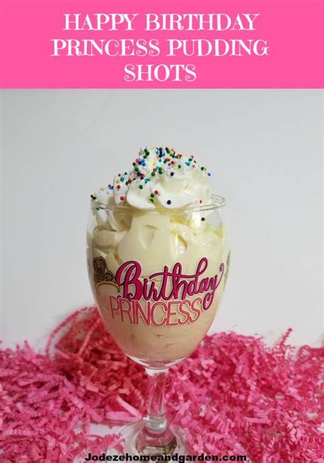 The texture of this keto mousse low carb pudding is like a cloud of frosting because it is so light and fluffy. Happy Birthday Cake Princess Pudding Shots | Jodeze Home ...