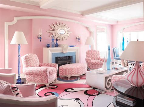 25 Pink Living Room Ideas Photos