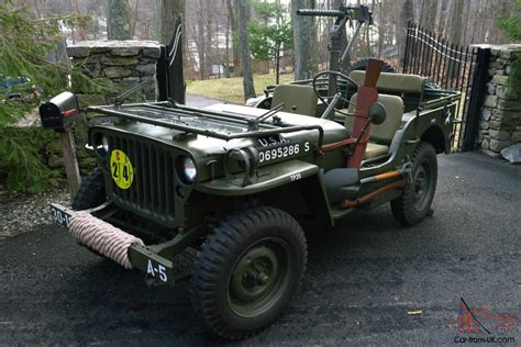 1945 Willys Mb Wwii Military Jeep Army Antique Classic Fully Restored