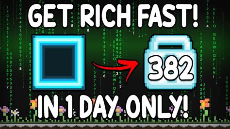How To Profit 382 Wls With Glowy Block 🤑 Easy Step Growtopia