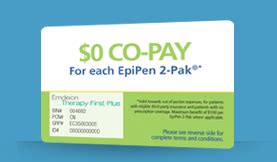 It is a discount program only. Mylan Introduces $0 Co-Pay Program for Epipen® Auto-Injectors | SnackSafely.com