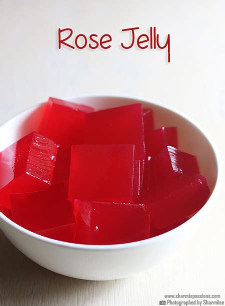 Homemade Rose Jelly Recipe How To Make Rose Jelly Sharmis Passions