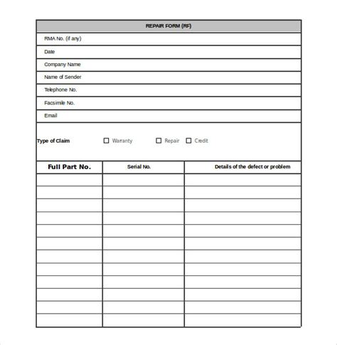 Need an efficient way to collect orders for your business? Repair Orders Template | charlotte clergy coalition