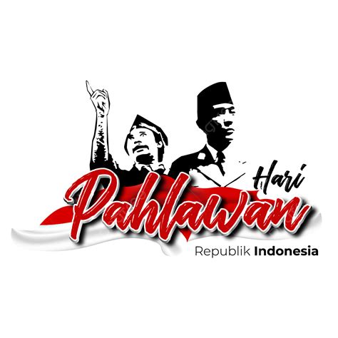 Heroes Day Indonesia Vector Design Images Heroes Day Text With