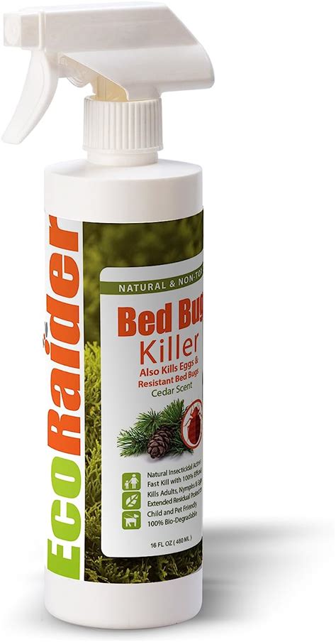 Ecoraider Natural Bed Bugdust Mite Killer Spray480ml Fast