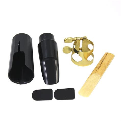 Buy Soprano Sax Saxophone Mouthpiece Plastic With Cap Metal Buckle Reed