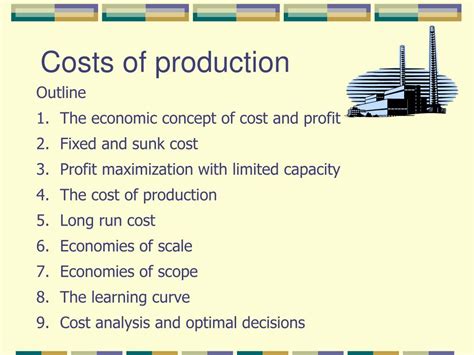 Ppt Costs Of Production Powerpoint Presentation Free Download Id
