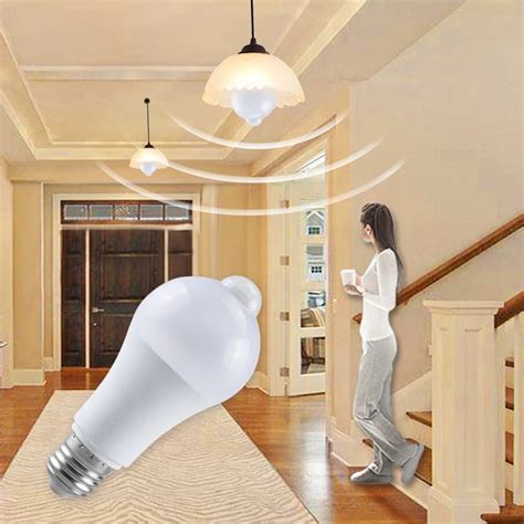 E27 Led Pir Motion Sensor Lamp Bulb 220v Dusk To Dawn Smart Light Bulb