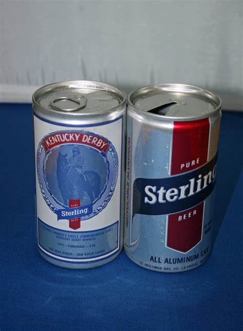 Two Vintage Pure Sterling Beer Can G Heileman Brewing Co Aluminum Cans