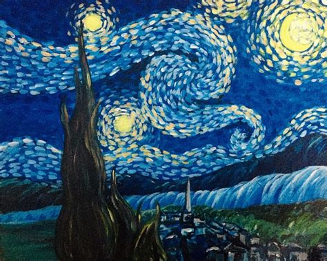 Van Goghs Starry Night Party Paint Usa