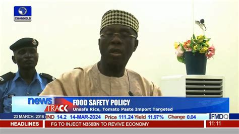Food Safety Policy Unsafe Rice Tomato Paste Import Targeted Youtube