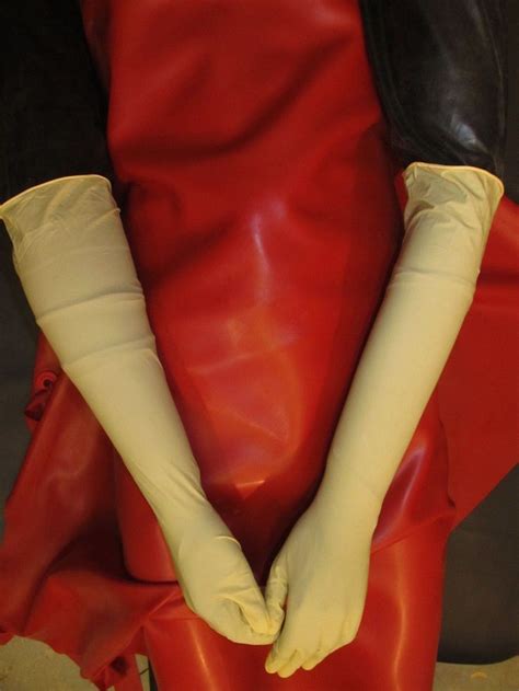 Pin Na Long Latex Gloves