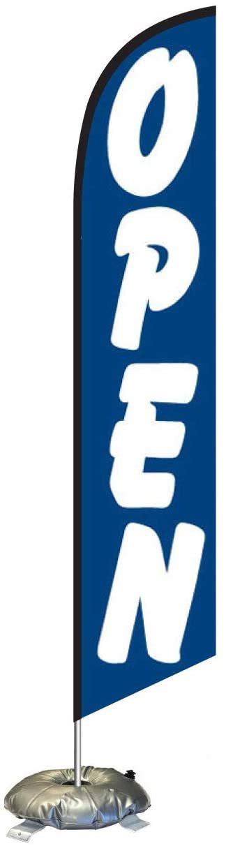 FFN Open Feather Flag Kit with Cross-Base and Weight-Donut ...
