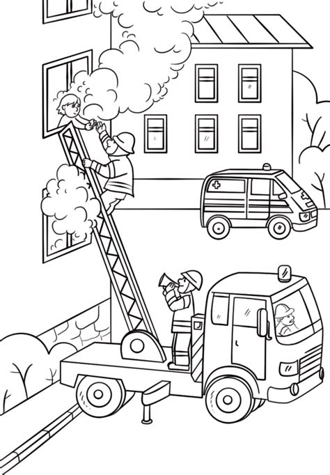 Firefighter Coloring Pages Printable