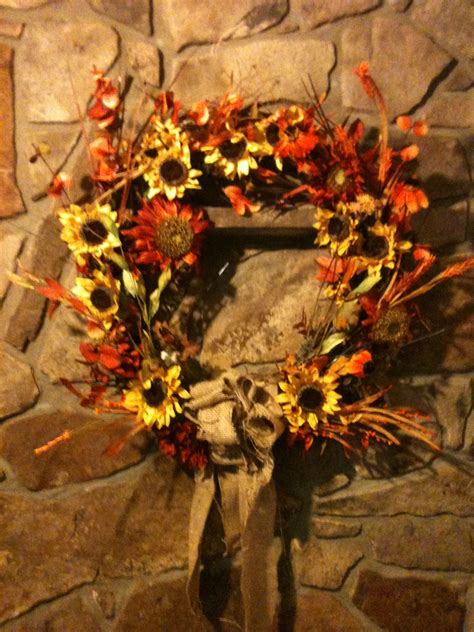 Diy Fall Wreath With Items From Hobby Lobby Good Idea Fall Wreath
