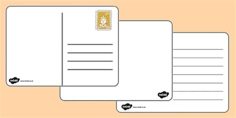blank postcard template primary resource