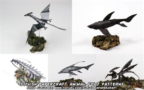 Ninjatoes Papercraft Weblog Papercraft Pterosaur Prehistoric Fish