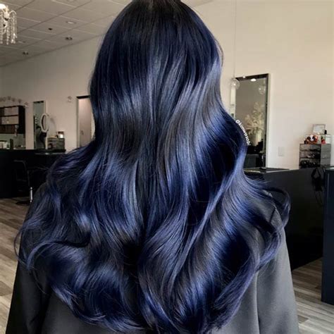 43 Beautiful Blue Black Hair Color Ideas To Copy Asap Page 3 Of 4