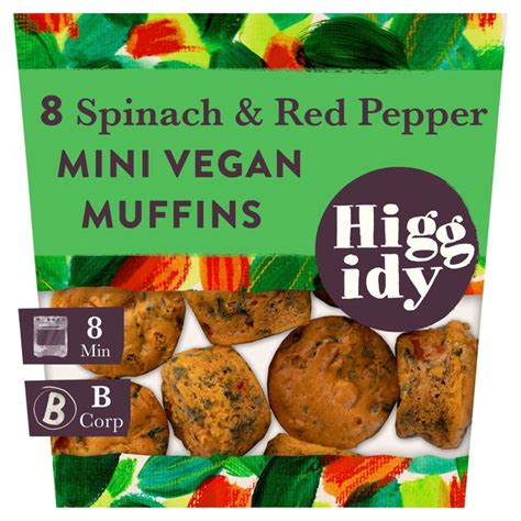 Higgidy Spinach And Red Pepper Mini Muffins Ocado