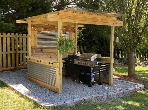 Diy Grill Gazebo Ideas Outdoor Grill And Pergola Small Outdoor