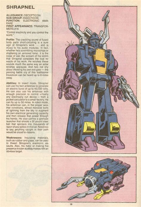 Shrapnel Transformers Artwork Transformers Characters Transformers