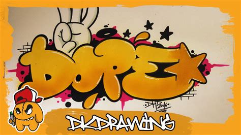 Graffiti Tutorial How To Draw Dope Graffiti Bubble Style Letters