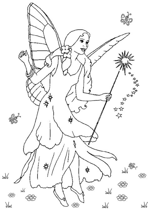 christmas fairy coloring pages   print