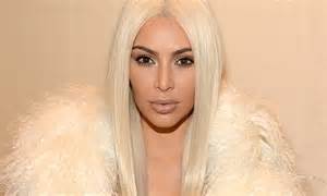kim kardashian admits new platinum blonde hair is just a wig daily mail online