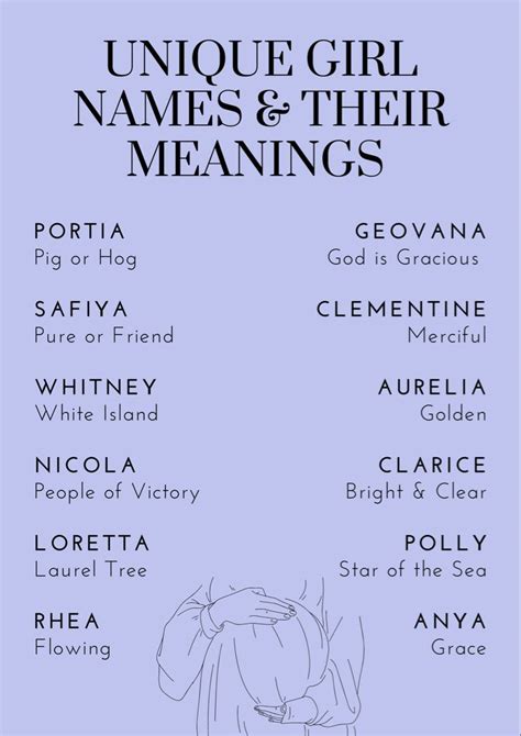 Unique Girl Names And Their Meaning