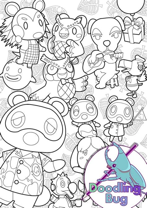 Animal Crossing Coloring Pages ~ Made A Celeste Coloring Page Maybe One