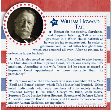100 Facts About Us Presidents 27 William Howard Taft